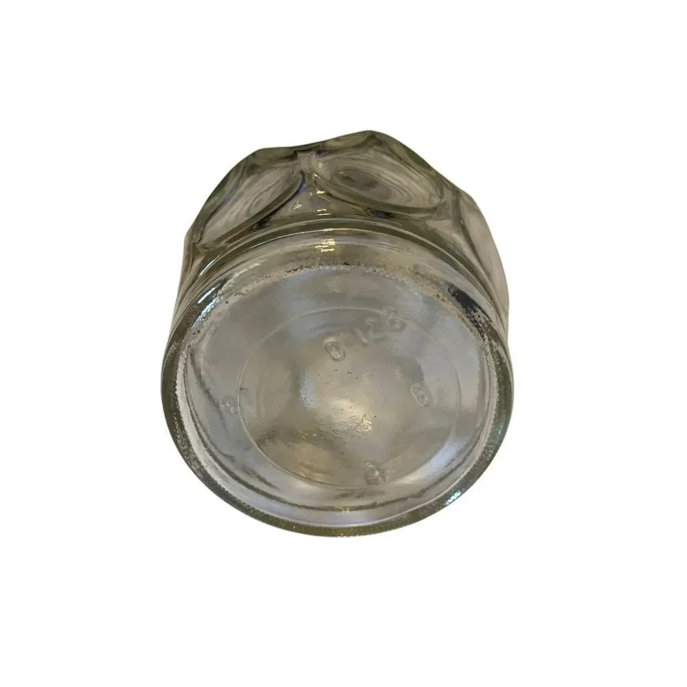 Vintage 1960s Modern Teardrop Shaped Stopper Mid Century Clear Glass Decanter